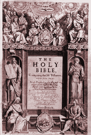 Frontispiece to the original King James Bible
