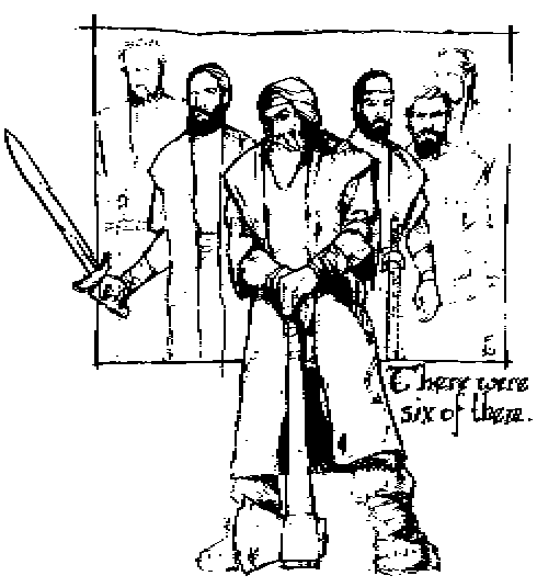 Illustration of the six visitors