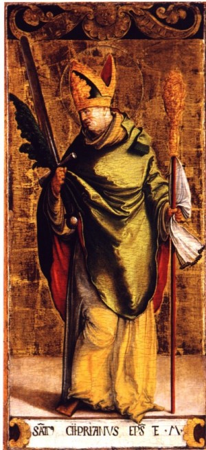 St. Cyprian of Carthage, martyr, public domain