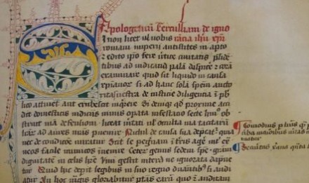 Codex Balliolensis: Tertullian's Apologetics