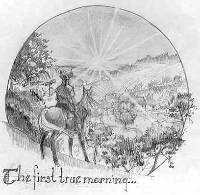 Illustration of first true morning