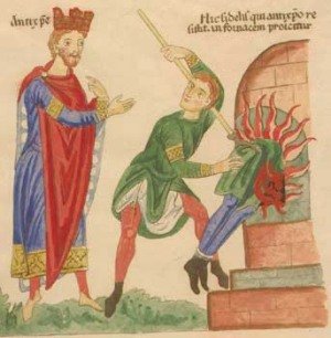 12th century Antichrist painting