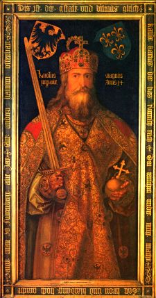 Charlemagne, first holy Roman emperor