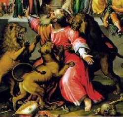 Lions eating Ignatius of Antioch