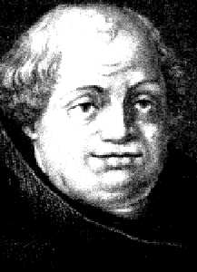Johann/John Tetzel, salesman of indulgences that aroused Luther's ire