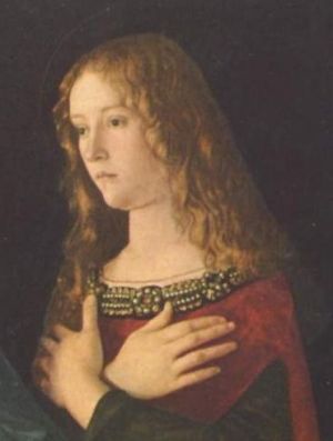 1490 painting of Mary Magdalene by Giovanni Bellini